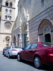 Motorcade of the Prince of Savoe. First visit to Messina Sicily