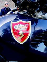Motorcycle Cop outside Il Castello, Milano Italy